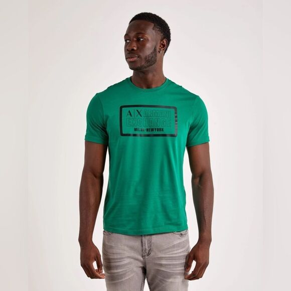 Armani Exchange Green Short Sleeve Tee with Graphic mens XXL NEW - Picture 1 of 6